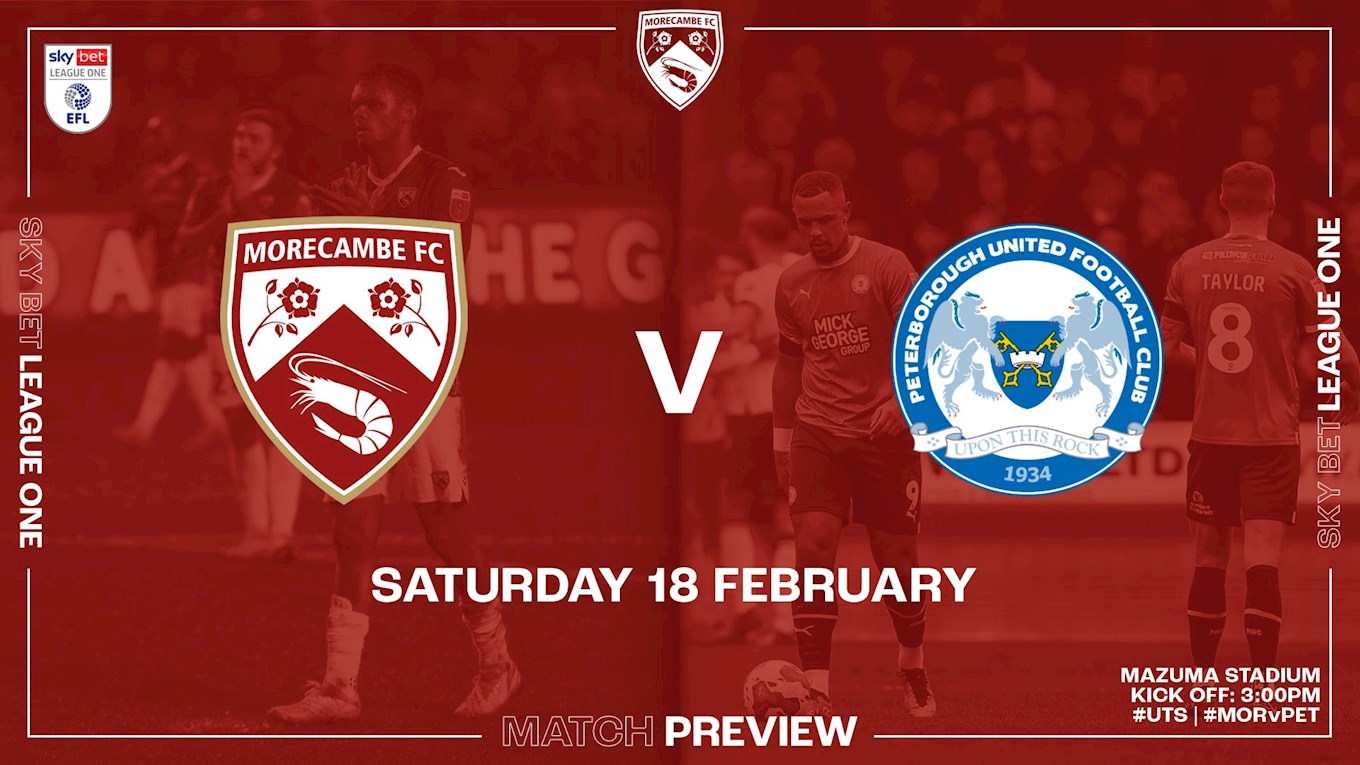 Match Preview | Peterborough United (H) - News - Morecambe